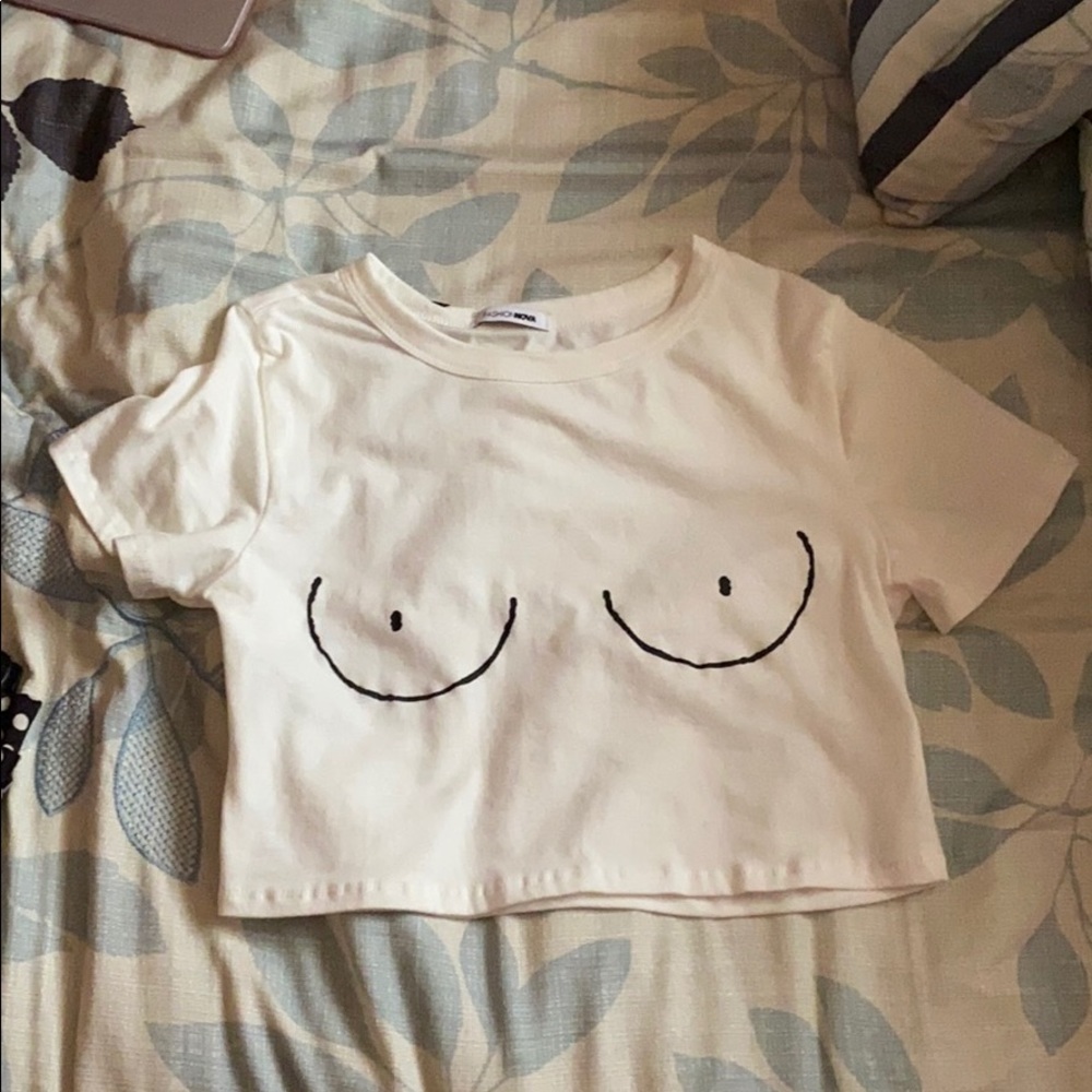 White Nip Slip Tee